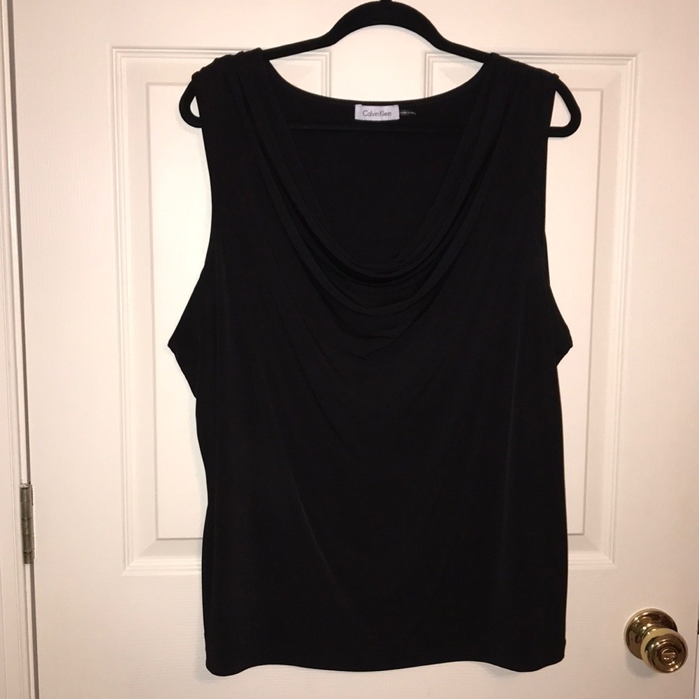 Calvin Klein cowl-neck blouse sz 2X